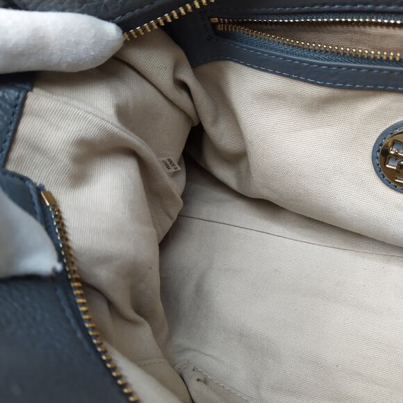 Tory Burch Multicolor Leather Suede Double Handles Zipper Satchel Shoulder Bag - Picture 14 of 16